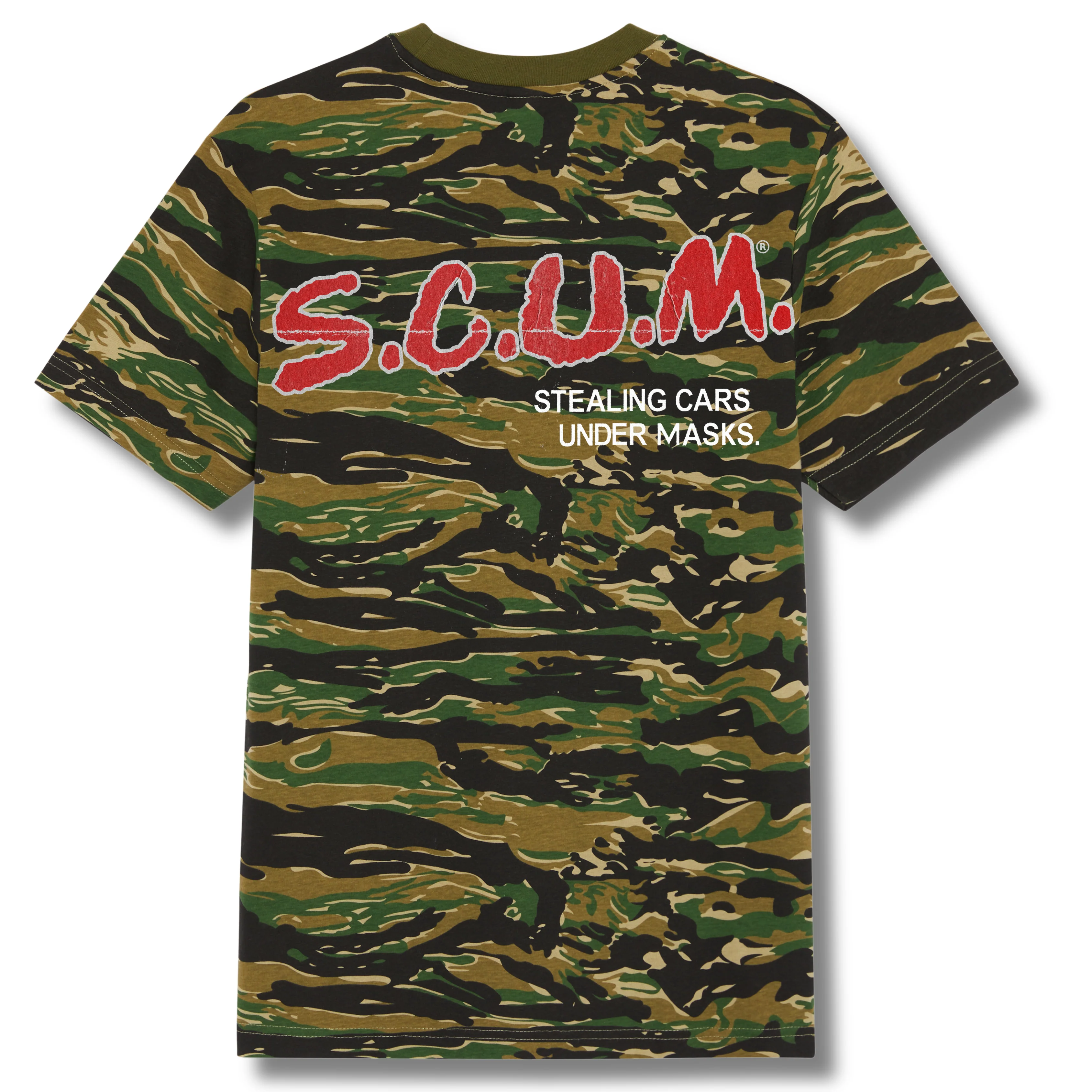 STEALING CARS UNDER MASKS T-SHIRT - CAMO
