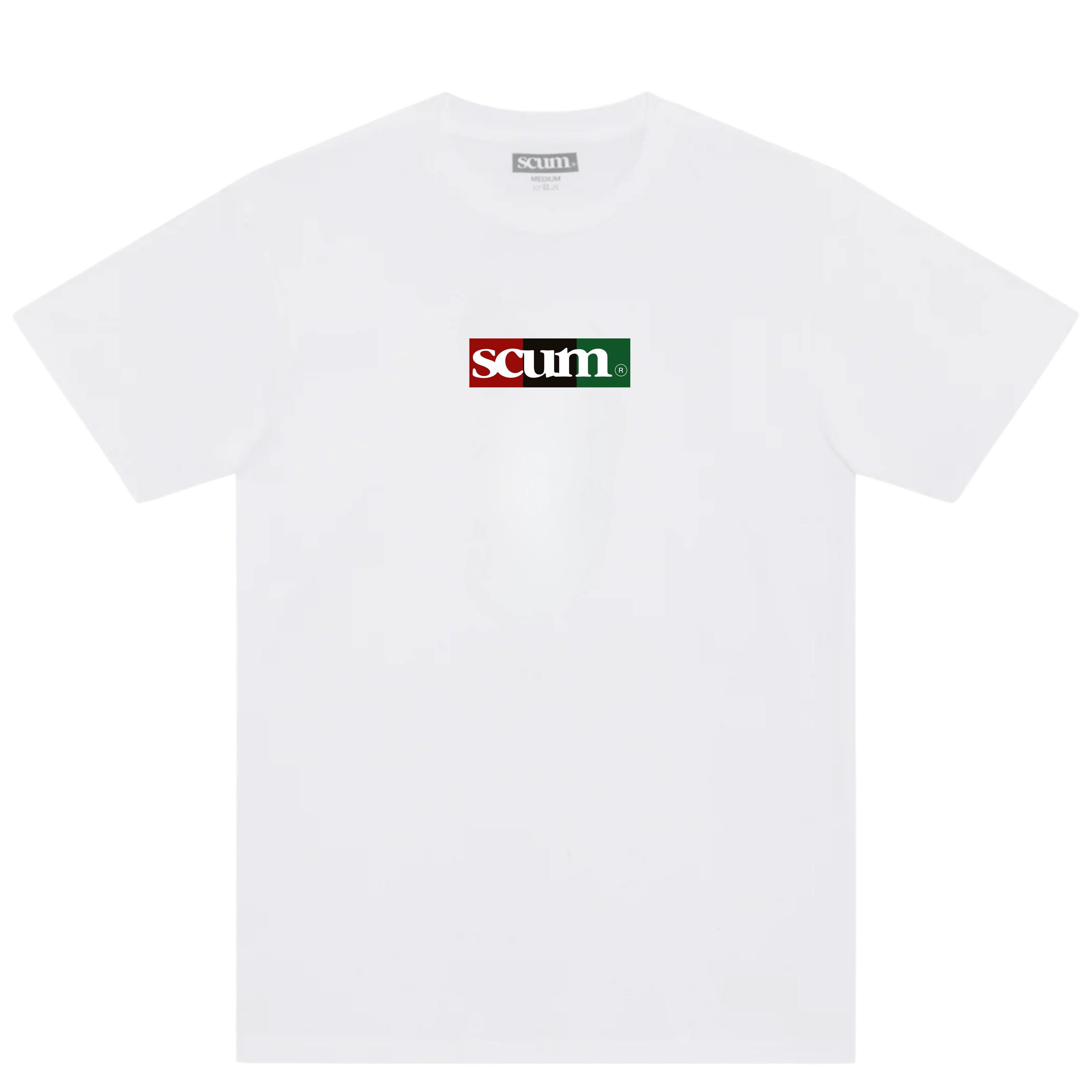 SCUM MCA BOX LOGO T-SHIRT - WHITE