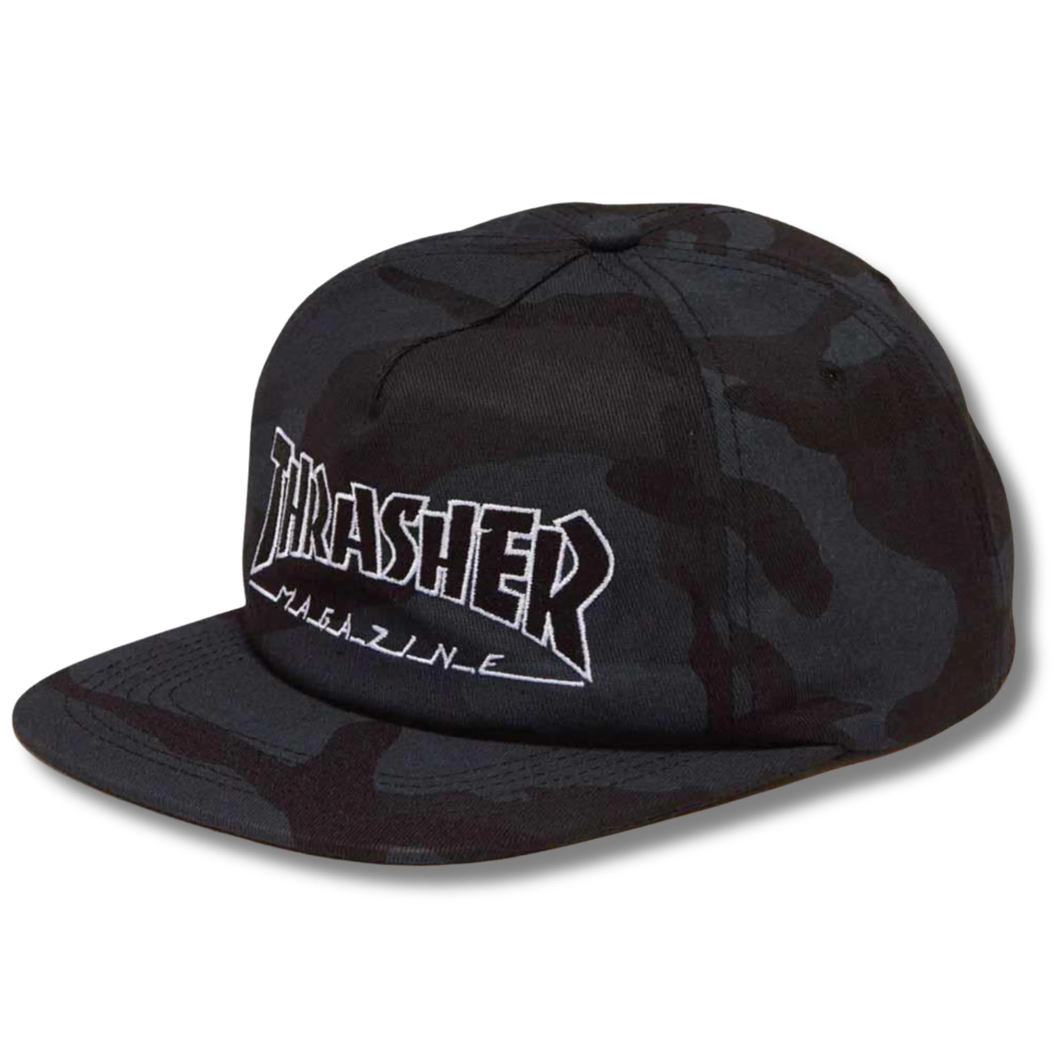 THRASHER CAP OUTLINED SNAPBACK CAP - CAMO - Image 2
