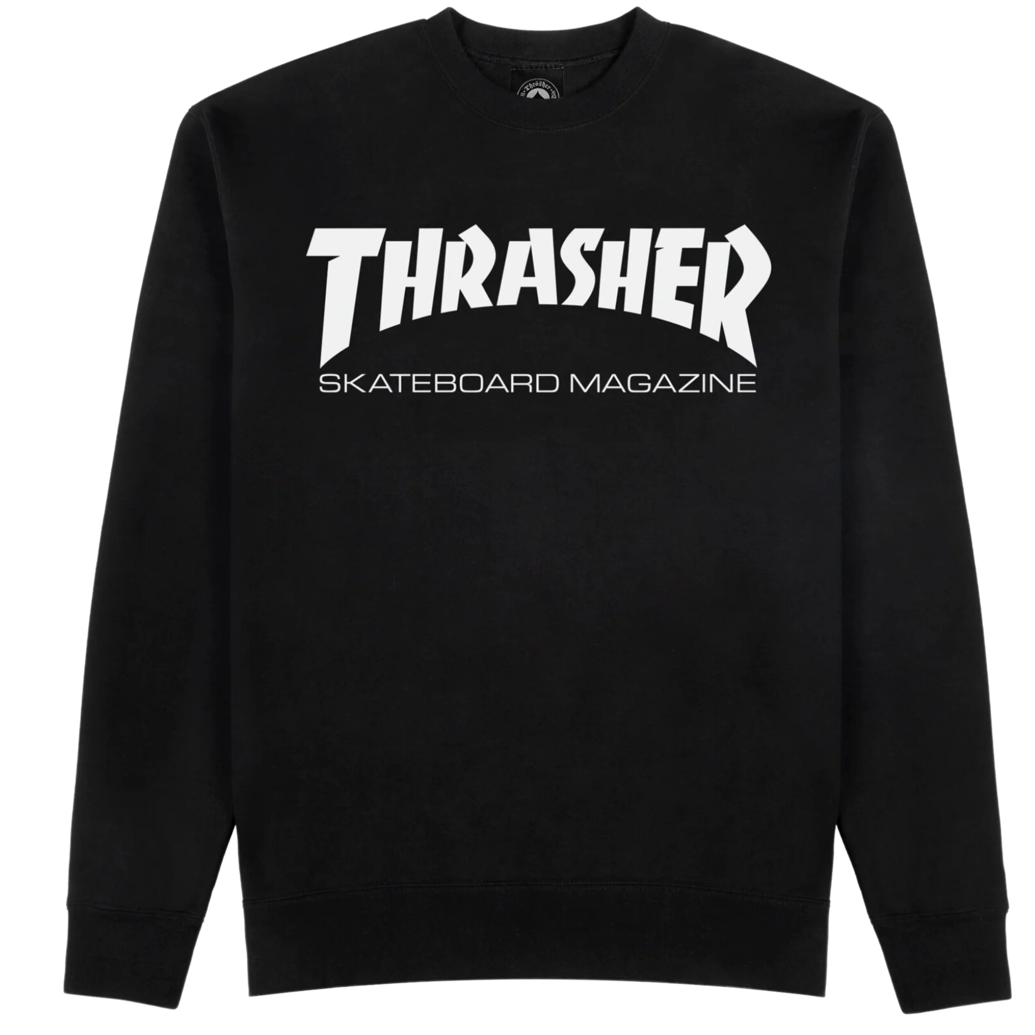 THRASHER SKATE MAG LOGO CREWNECK SWEATSHIRT – BLACK