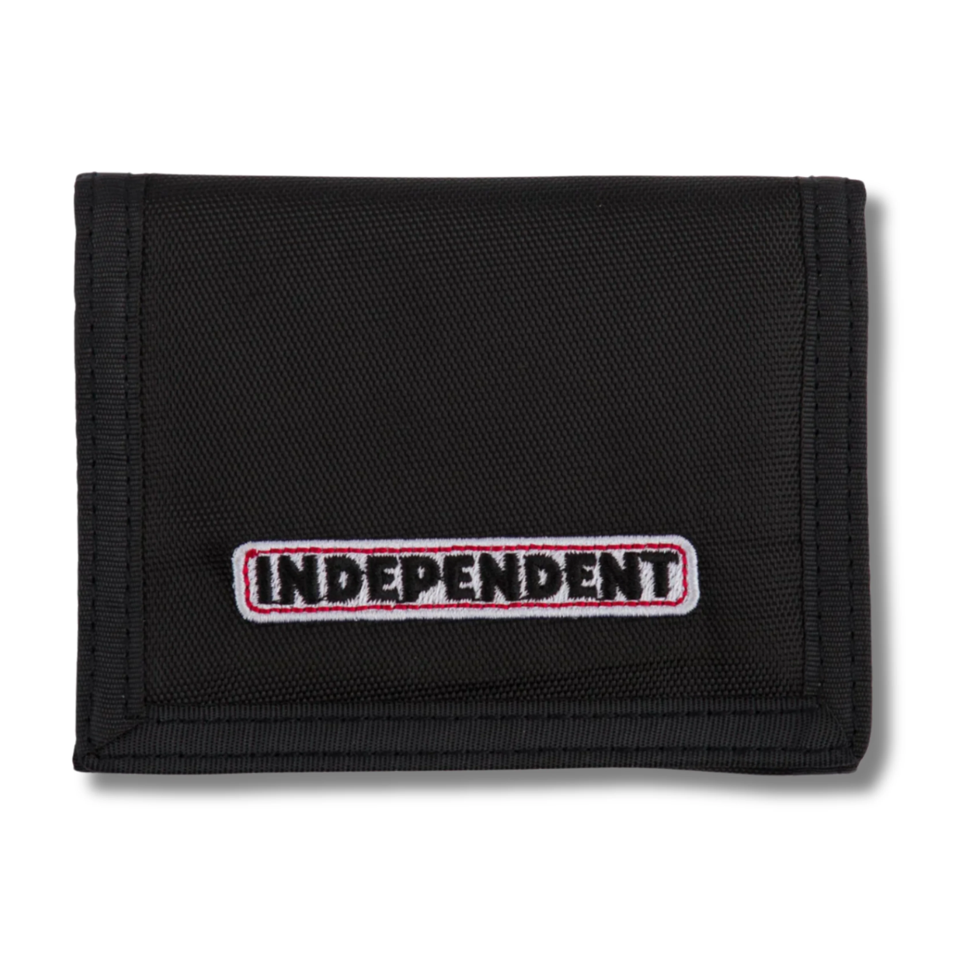 VELCRO BAR LOGO INDEPENDENT WALLET - BLACK