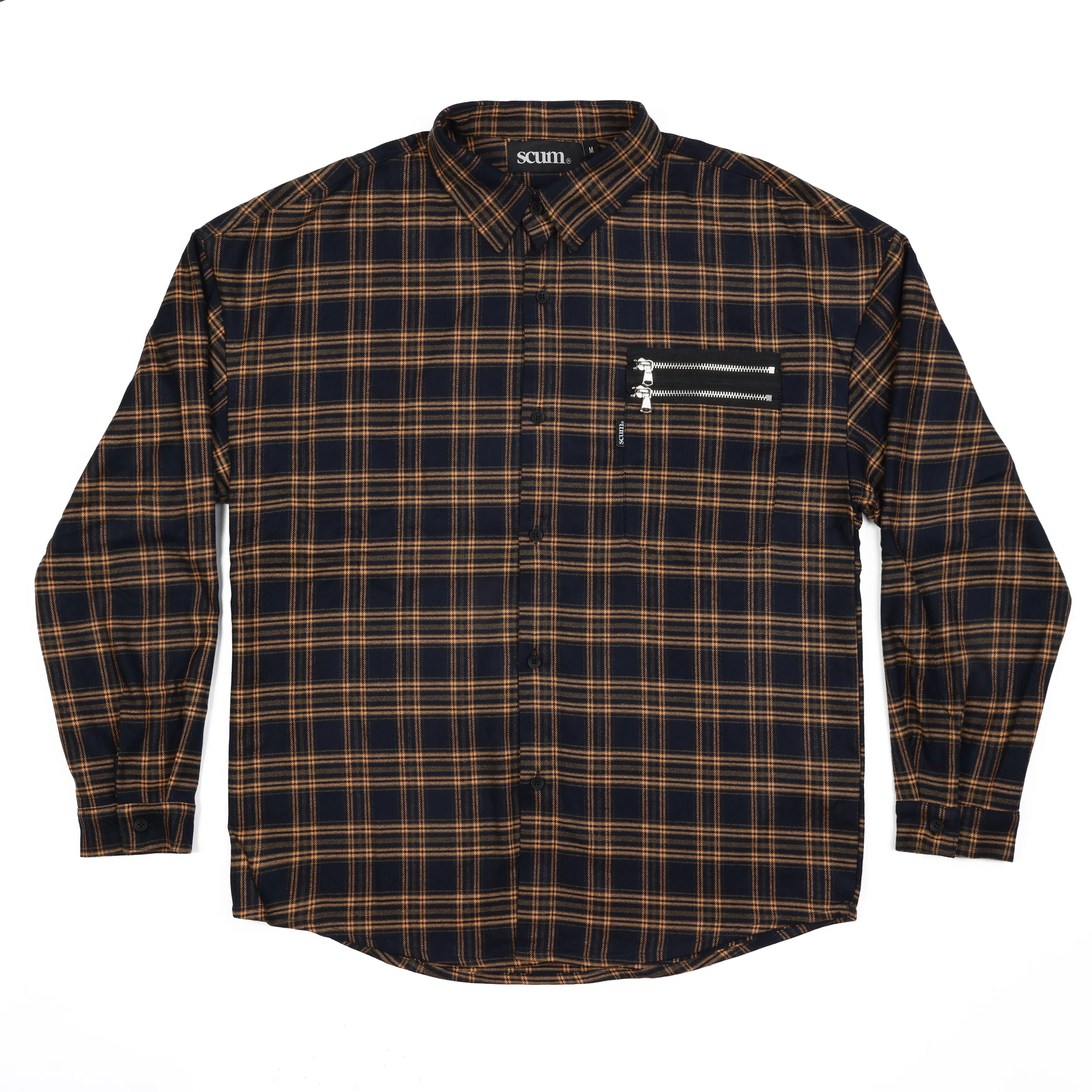 YELLOW AND BLUE LUMBERCRACK SHIRT