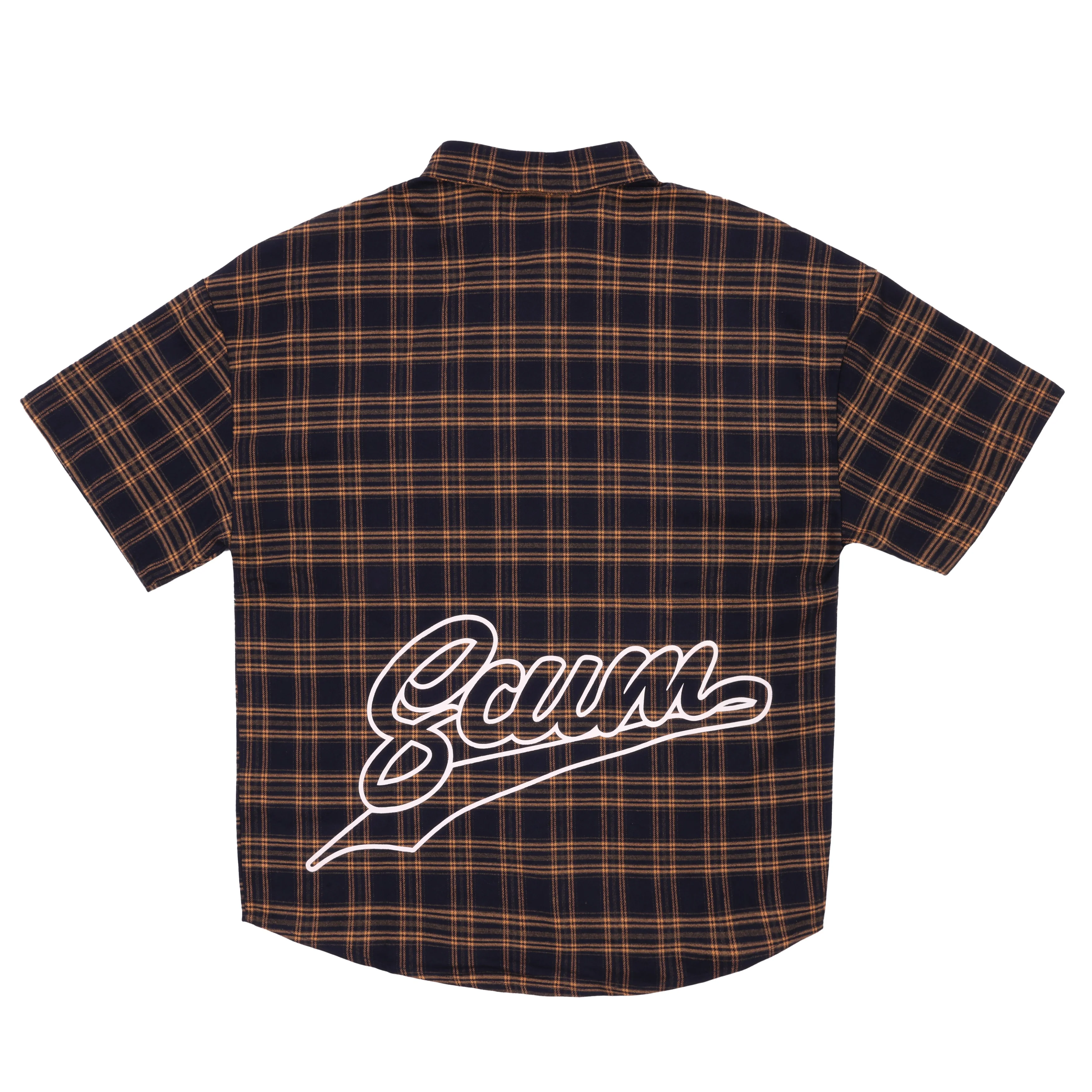 YELLOW AND BLUE LUMBERCRACK SHORT SLEEVE SHIRT - Image 2